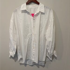 Lilly Pulitzer White Collared Blouse